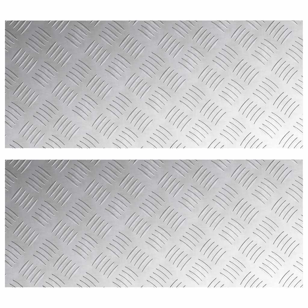 Thumbnail - vidaXL Rautenscheiben 2 pcs Silber 70 x 30 cm Aluminium