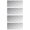 vidaXL Astme katte 4 tk 70 x 30 cm H&otilde;bedane Alumiinium Ristk&uuml;lik