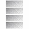 vidaXL Astme katte 4 tk 80 x 30 cm H&otilde;bedane Alumiinium Ristk&uuml;lik