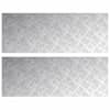 vidaXL Astme katte 2 tk 80 x 30 cm H&otilde;bedane Alumiinium Ristk&uuml;lik