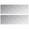 vidaXL Astme katte 2 tk 90 x 30 cm H&otilde;bedane Alumiinium Ristk&uuml;lik