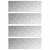 vidaXL Astme katte 4 tk 90 x 30 cm H&otilde;bedane Alumiinium Ristk&uuml;lik