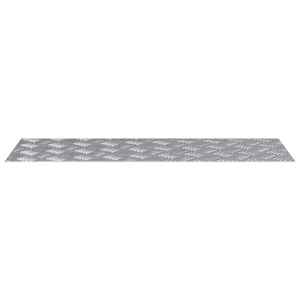 Schodové nášlapy Obdélníkový 4 pcs Stříbrná 90 x 30 cm Hliník - obrázek 4