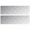 vidaXL Astme katte 2 tk 100 x 30 cm H&otilde;bedane Alumiinium Ristk&uuml;lik