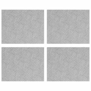Schodové nášlapy Obdélníkový 4 pcs Stříbrná 50 x 40 cm Hliník - obrázek 2