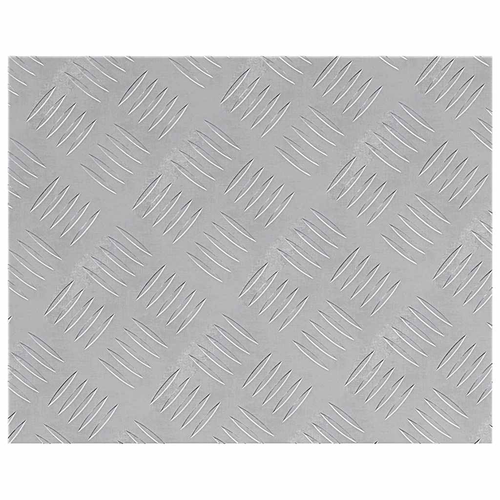 Checker Plaat 4 pcs Zilver 50 x 40 cm Aluminium image 3