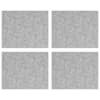 vidaXL Astme katte 4 tk 50 x 40 cm H&otilde;bedane Alumiinium Ristk&uuml;lik