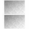 vidaXL Astme katte 2 tk 60 x 40 cm H&otilde;bedane Alumiinium Ristk&uuml;lik