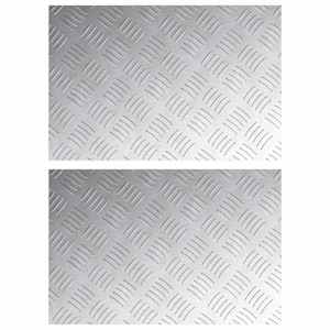 Schodové nášlapy Obdélníkový 2 pcs Stříbrná 60 x 40 cm Hliník - obrázek 2