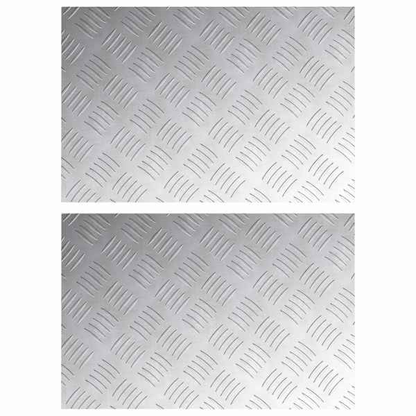 vidaXL Astme katte 2 tk 60 x 40 cm H&otilde;bedane Alumiinium Ristk&uuml;lik