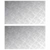 vidaXL Astme katte 2 tk 70 x 40 cm H&otilde;bedane Alumiinium Ristk&uuml;lik