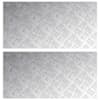 vidaXL Astme katte 2 tk 80 x 40 cm H&otilde;bedane Alumiinium Ristk&uuml;lik