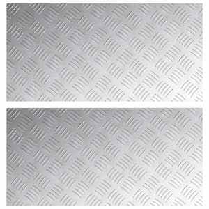 Schodové nášlapy Obdélníkový 2 pcs Stříbrná 80 x 40 cm Hliník - obrázek 2