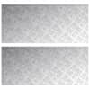 vidaXL Astme katte 2 tk 90 x 40 cm H&otilde;bedane Alumiinium Ristk&uuml;lik