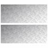 vidaXL Astme katte 2 tk 100 x 40 cm H&otilde;bedane Alumiinium Ristk&uuml;lik
