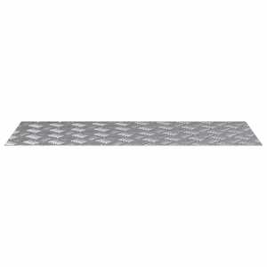 Schodové nášlapy Obdélníkový 2 pcs Stříbrná 100 x 40 cm Hliník - obrázek 4