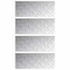 vidaXL Astme katte 4 tk 100 x 40 cm H&otilde;bedane Alumiinium Ristk&uuml;lik