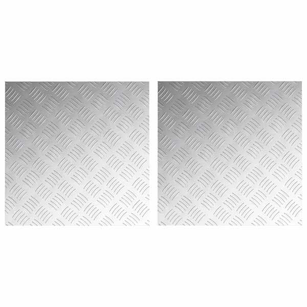 vidaXL Astme katte 2 tk 50 x 50 cm H&otilde;bedane Alumiinium Kandiline