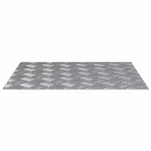 Stopnice Pravokotna 4 pcs srebrna 60 x 50 cm Aluminij