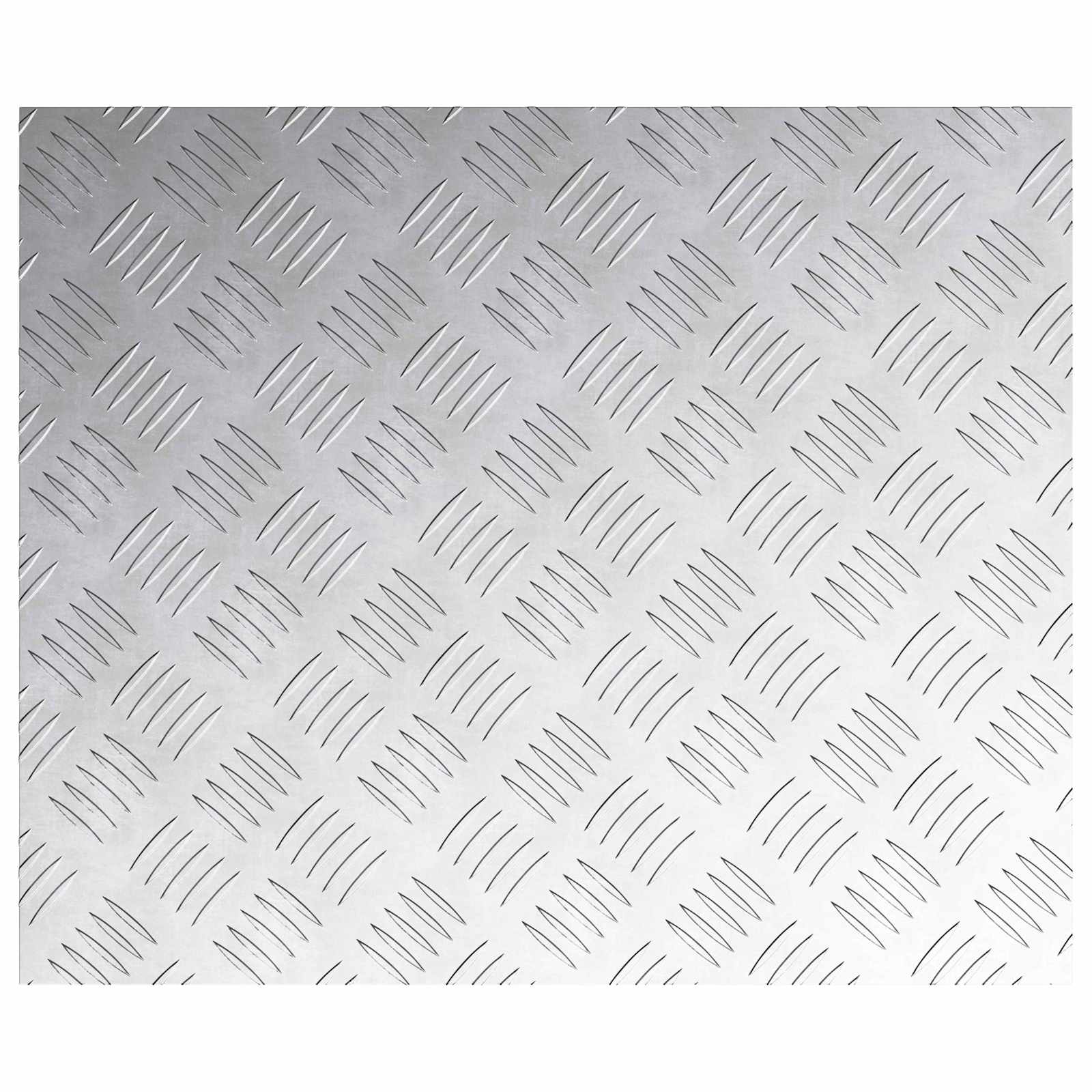 Checker Plaat 4 pcs Zilver 60 x 50 cm Aluminium image 2