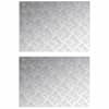 vidaXL Astme katte 2 tk 70 x 50 cm H&otilde;bedane Alumiinium Ristk&uuml;lik
