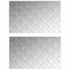 vidaXL Astme katte 2 tk 80 x 50 cm H&otilde;bedane Alumiinium Ristk&uuml;lik