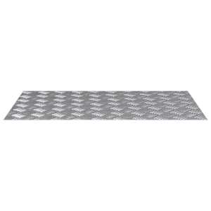Schodové nášlapy Obdélníkový 4 pcs Stříbrná 80 x 50 cm Hliník - obrázek 4