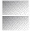 vidaXL Astme katte 2 tk 90 x 50 cm H&otilde;bedane Alumiinium Ristk&uuml;lik