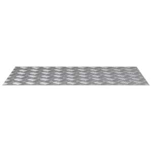 Schodové nášlapy Obdélníkový 4 pcs Stříbrná 90 x 50 cm Hliník - obrázek 3