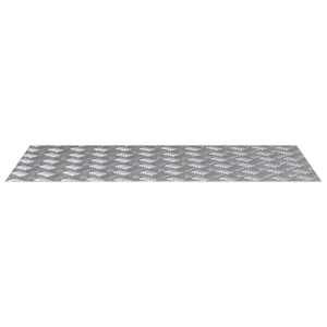 Schodové nášlapy Obdélníkový 2 pcs Stříbrná 100 x 50 cm Hliník - obrázek 4