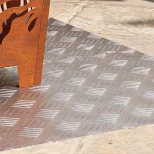 Stopnice Pravokotna 2 pcs srebrna 100 x 50 cm Aluminij