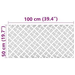 Schodové nášlapy Obdélníkový 4 pcs Stříbrná 100 x 50 cm Hliník - obrázek 8