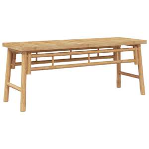 lavice Hnědá 110 x 38 x 45 cm bambus - obrázek 4