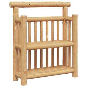vidaXL Seinariiul Seinale kinnitav Neutraalne 40 x 13 x 44 cm Bambus