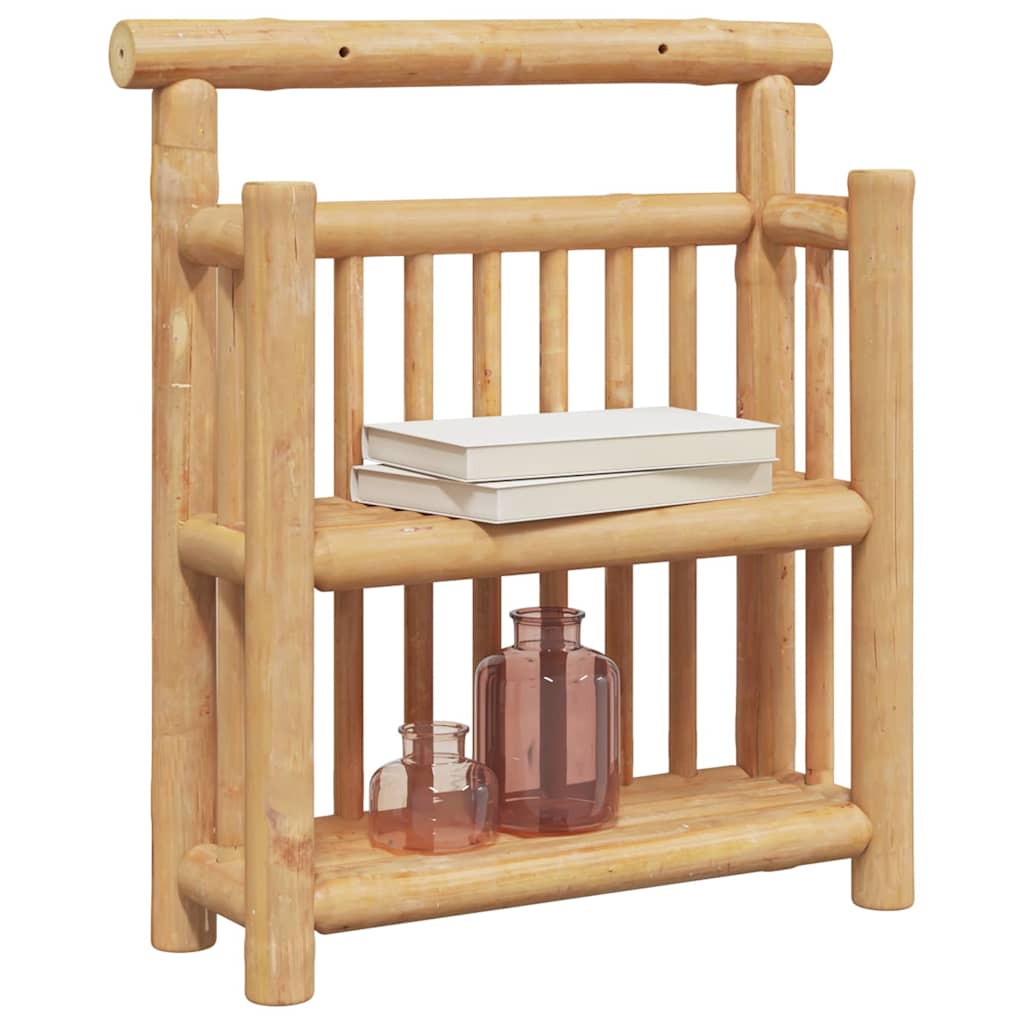 vidaXL Wandplank met plank met opslag Bruin 40 x 13 x 44 cm Bamboe