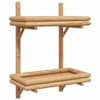 vidaXL Seinariiul Seinale kinnitav Pruun 39 x 26 x 60 cm Bambus
