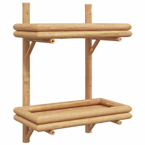 vidaXL Seinariiul Seinale kinnitav Pruun 39 x 26 x 60 cm Bambus
