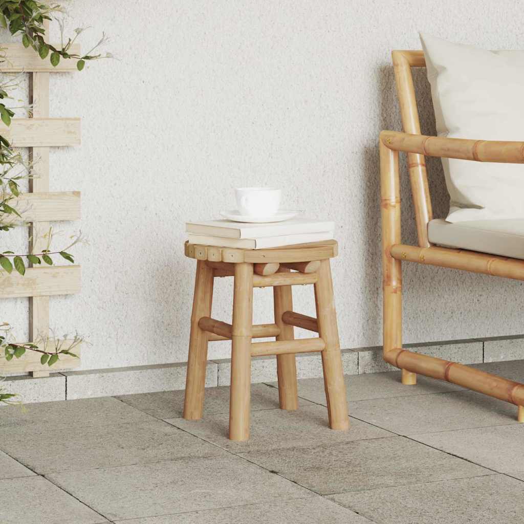 vidaXL Scaun rotund scund, Ø30x36 cm, bambus
