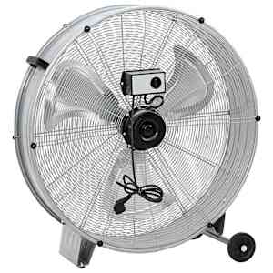 Bubenový ventilátor s kolem Stříbrná 79 x 37 x 82 cm Hliník - obrázek 4