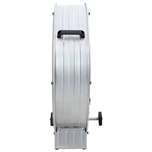 Bubenový ventilátor s kolem Stříbrná 79 x 37 x 82 cm Hliník - obrázek 3