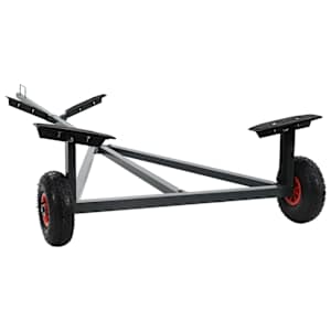 Přívěs pro lodě Stříbrná 302 x 107 x 42 cm Ocel - obrázek 4