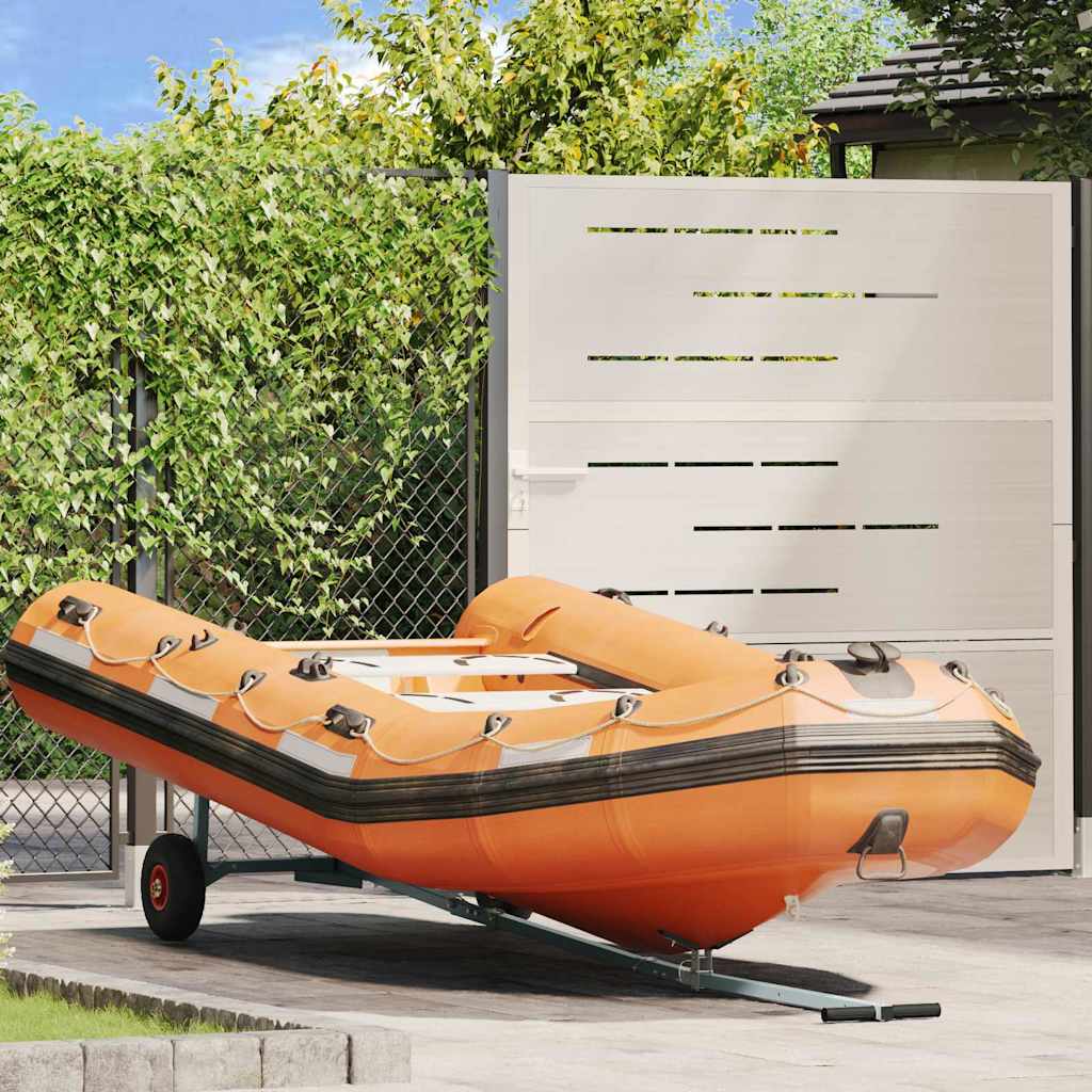 vidaXL Bootstrailer Silber 290 x 103 x 47 cm Stahl
