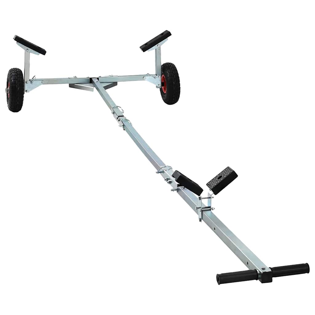 Thumbnail - vidaXL Bootstrailer Silber 280 x 104 x 40 cm Stahl