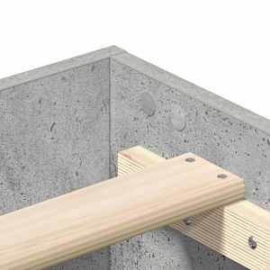 Rám postele Betonově šedá 203 x 93 x 25 cm kompozitní dřevo - obrázek 8