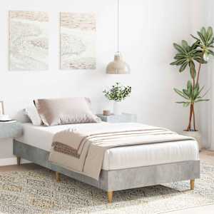 Rám postele Betonově šedá 203 x 93 x 25 cm kompozitní dřevo - obrázek 3