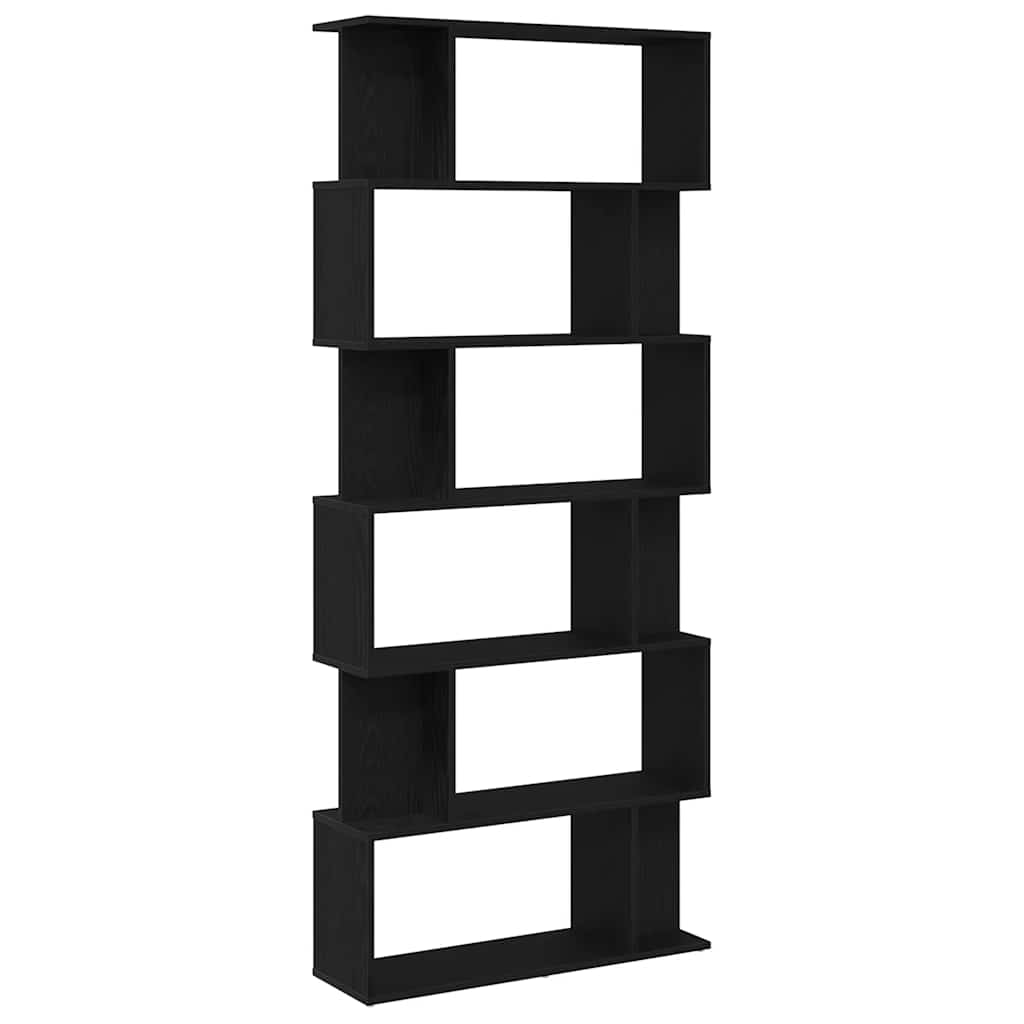 Thumbnail - vidaXL Bücherregal Schwarz Eichen-Optik 80x24x190,5 cm Holzwerkstoff