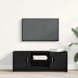 Tv-meubel 102x30x37,5 cm bewerkt hout hoogglans wit