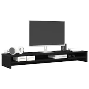 Stojan na monitor černý dub 100 x 24 x 13 cm, konstrukční dřevo - obrázek 4