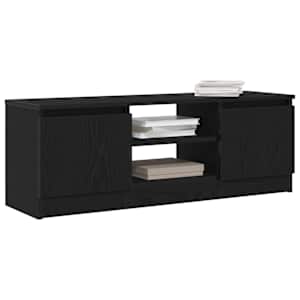 TV skříňka Černý dub 102x30x36 cm Dřevěná konstrukce - obrázek 4