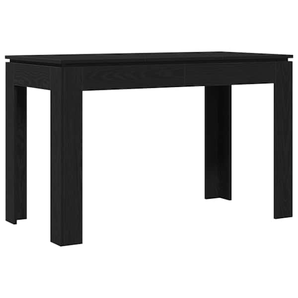 vidaXL s&ouml;&ouml;gilaud, must tamm, 120 x 60 x 76 cm, t&ouml;&ouml;deldud puit